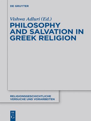 cover image of Philosophy and Salvation in Greek Religion